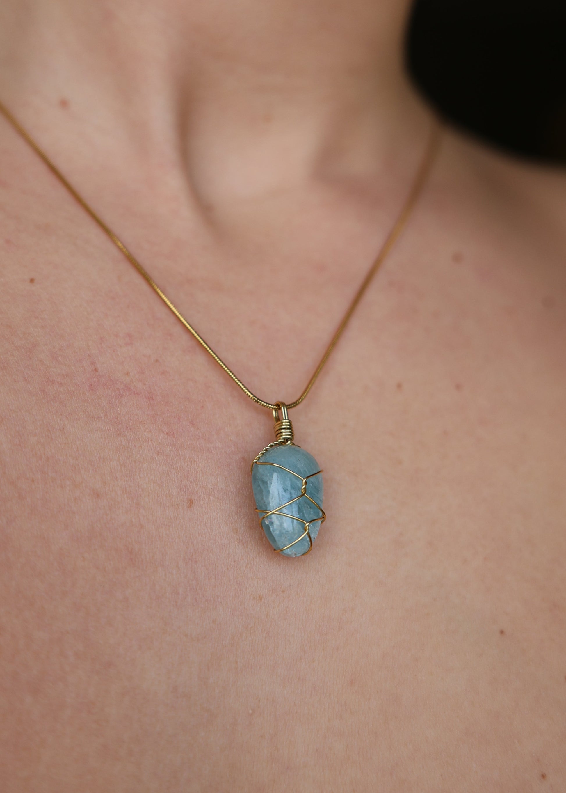 Aquamarijn ketting